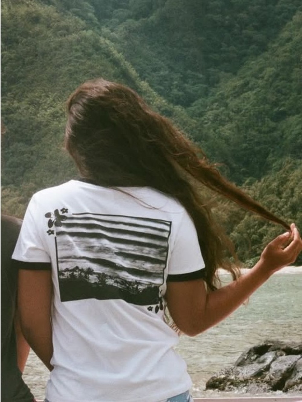 Cloud ninety five White ringer tee.